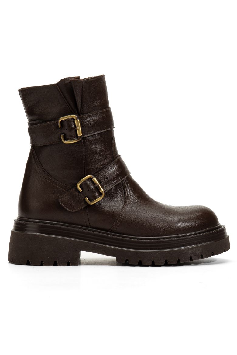 Hakiki Deri 35 Numaradan 41-42-43 Numaraya Kadar Kadın Kışlık Bot Kahverengi resmi