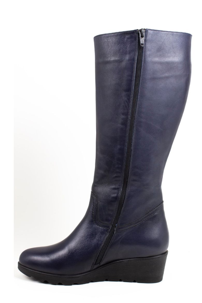 Hakiki Deri 36 Numaradan 41-42 Numaraya Kadar Kadın Çizme Lacivert resmi