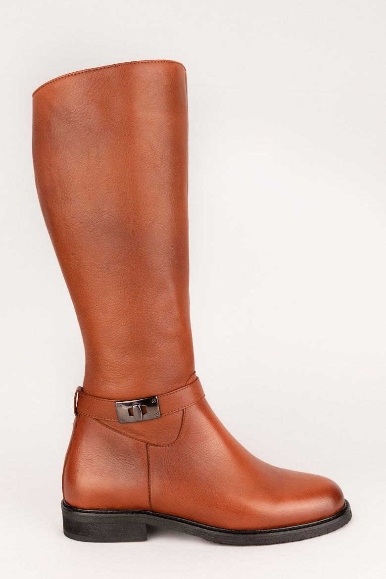 Hakiki Deri 36 Numaradan 41-42-43-44 Numaraya Kadar Kadın Çizme Taba resmi