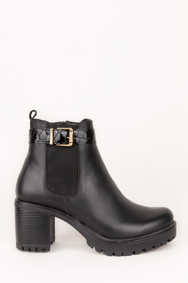 Siyah Hakiki Deri Kışlık Kadın Bot Siyah resmi