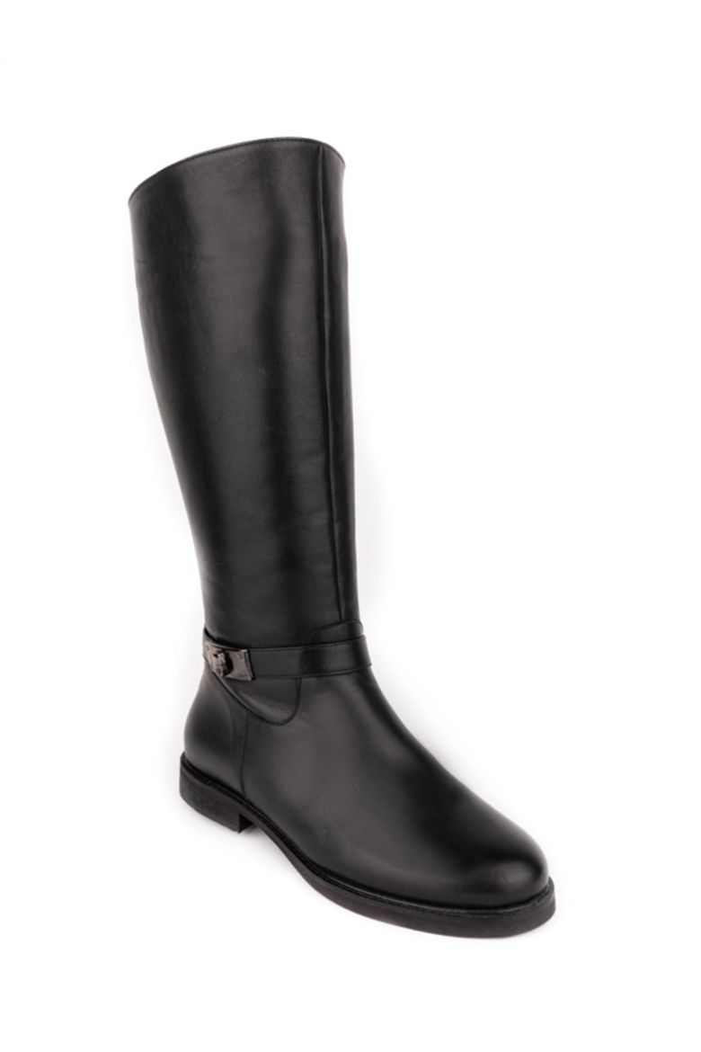 Hakiki Deri 36 Numaradan 41-42-43-44 Numaraya Kadar Kadın Çizme Siyah resmi