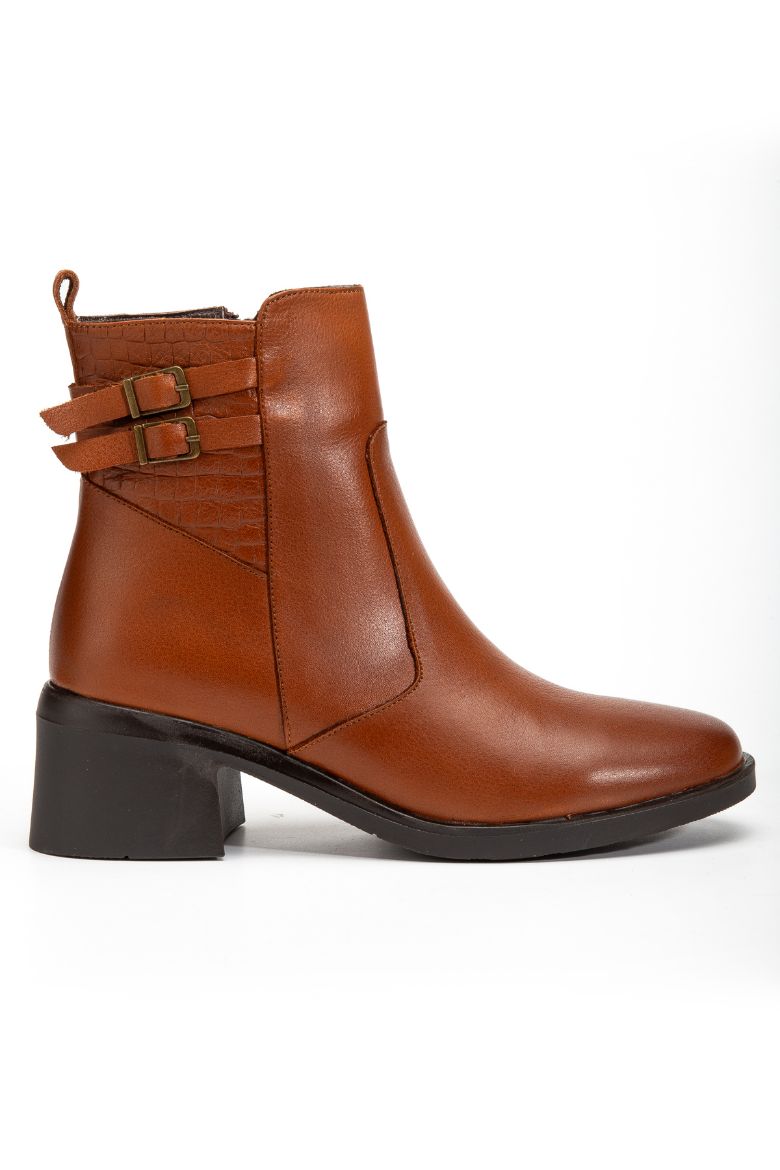 Hakiki Deri 34 Numaradan 41-42 Numaraya Kadar Kadın Kışlık Bot Taba resmi