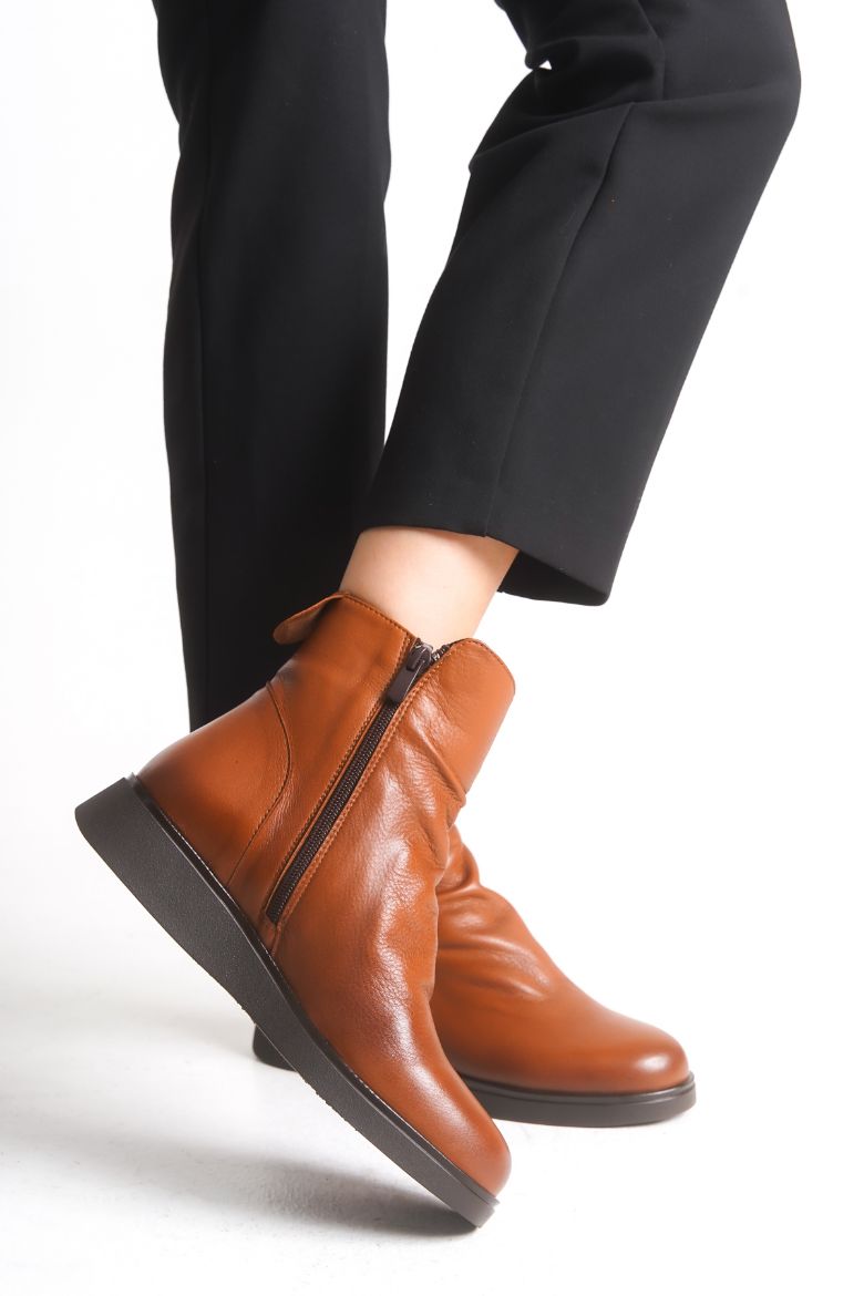 Hakiki Deri 36 Numaradan 41-42 Numaraya Kadar Kadın Kışlık Bot Taba resmi