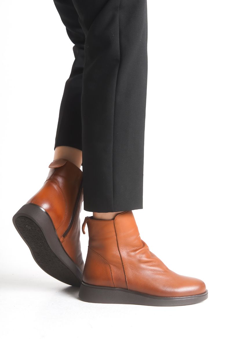 Hakiki Deri 36 Numaradan 41-42 Numaraya Kadar Kadın Kışlık Bot Taba resmi