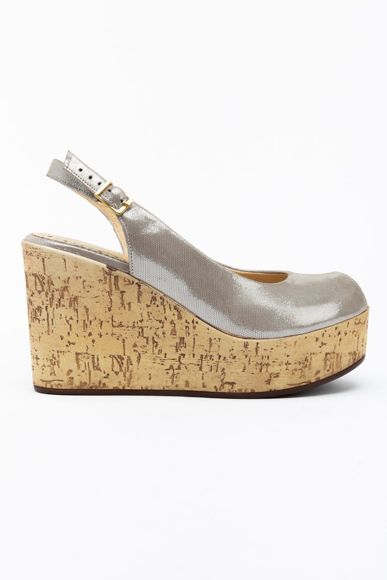 Hakiki Deri 34-35-36-37-38-39-40 Numara Doğal Mantar Görünümlü Kadın Sandalet Vizon Sim resmi