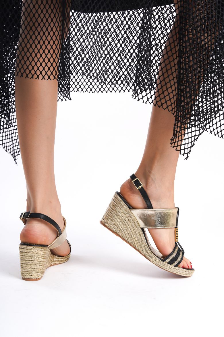 Hakiki Deri Topuklu Gelinlik 33-34-35-41-42-43-44 -45 Numara Sandalet siyah multi resmi