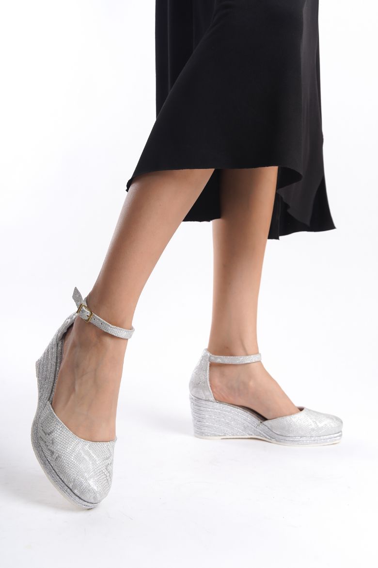 Hakiki Deri Gelinlik  Kadın Sandalet  33- 34-35-41-42  43-44 -45Numara beyaz yılan resmi