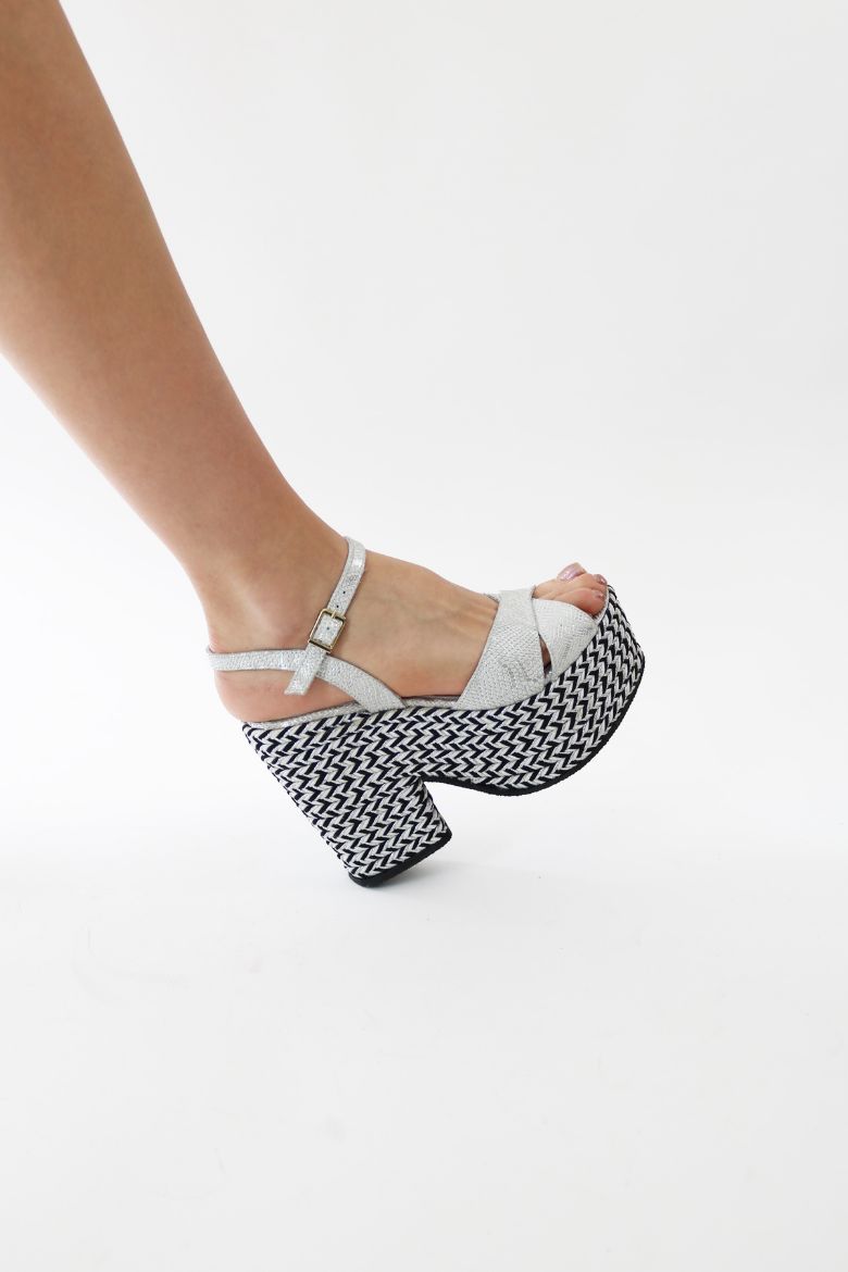 Hakiki Deri Topuklu Gelinlik 33-34-35-41-42-43-44 -45 Numara Sandalet gümüş yılan resmi