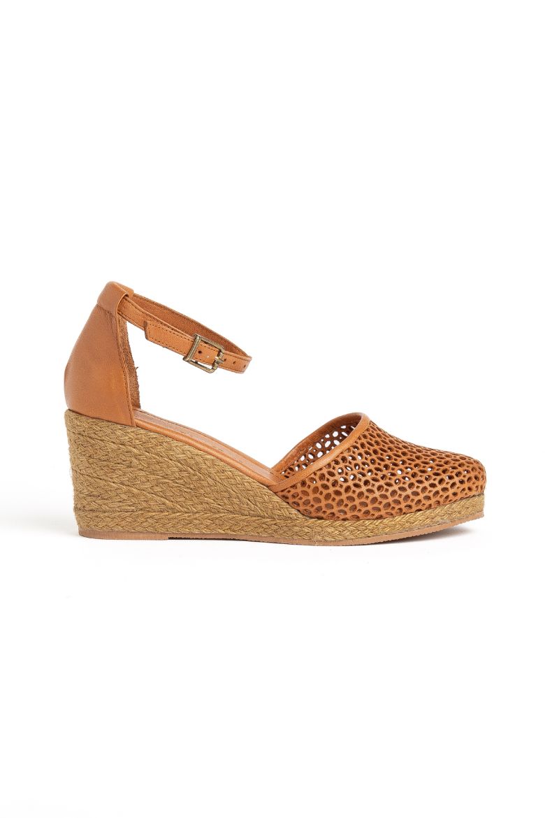 Hakiki Deri Espadril 33-34- 42-43-44-45 Numara Kadın Sandalet taba resmi
