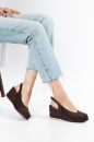 Triko Espadril 33-34 'ten 42-43-44-45 'e Kadar Kadın Sandalet Kahverengi